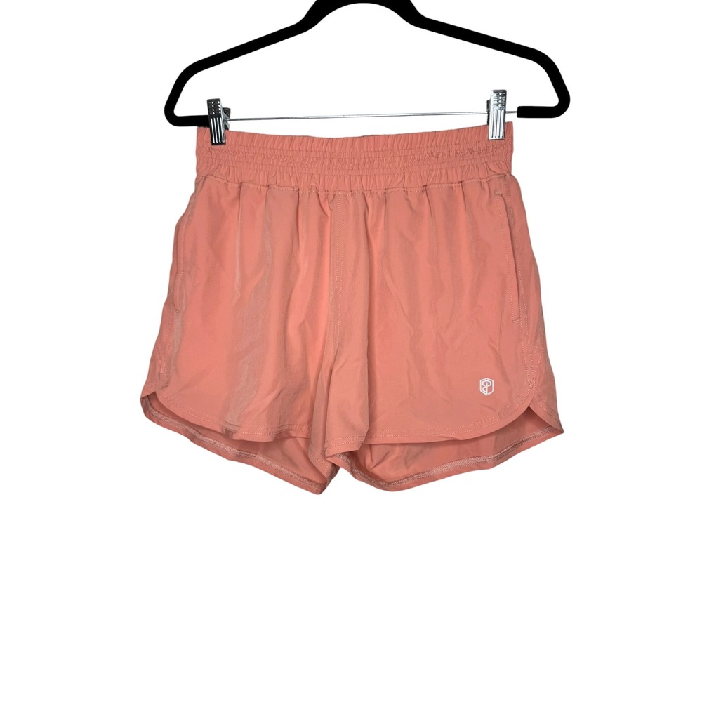 Born Primitive Womens Coral Pink Athletic Running Training Shorts Size Medium